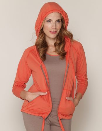 b.well Yoga Kleidung: Damen Kaputzenjacke